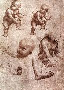 Study of a child Leonardo  Da Vinci